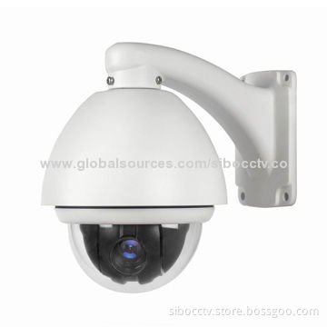 4-inch Outdoor 10x Zoom 700TV Lines Resolution Middle Speed Analog IR PTZ Dome Camera